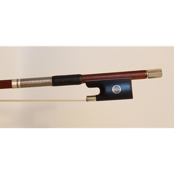 Sandalwood Violin Bow Mounted in Nickel Fully Lined